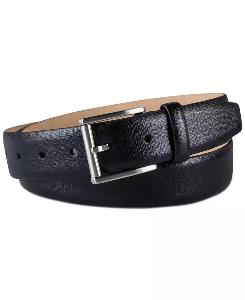 商品Calvin Klein|Men’s Textured Leather Roller Bar Buckle Belt,价格¥180,第1张图片