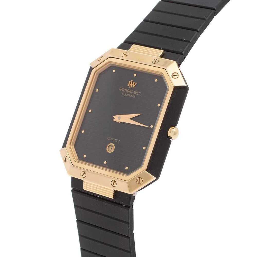 商品[二手商品] Raymond Weil|Raymond Weil Black Two Tone Stainless Steel 4734 Women's Wristwatch 28 mm,价格¥2320,第2张图片详细描述