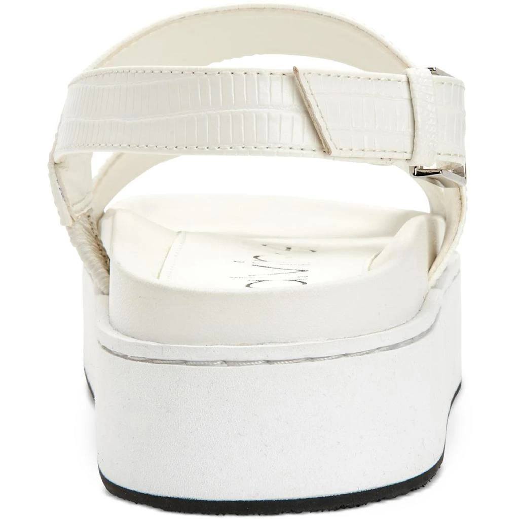 商品Calvin Klein|Calvin Klein Womens Jolie Faux Leather Ankle Strap Slingback Sandals,价格¥244,第3张图片详细描述
