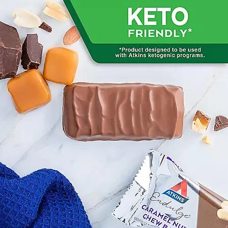 Atkins Endulge Variety Pack, Caramel Nut Chew and Chocolate Coconut Bars, Keto Friendly (22 ct.) 商品