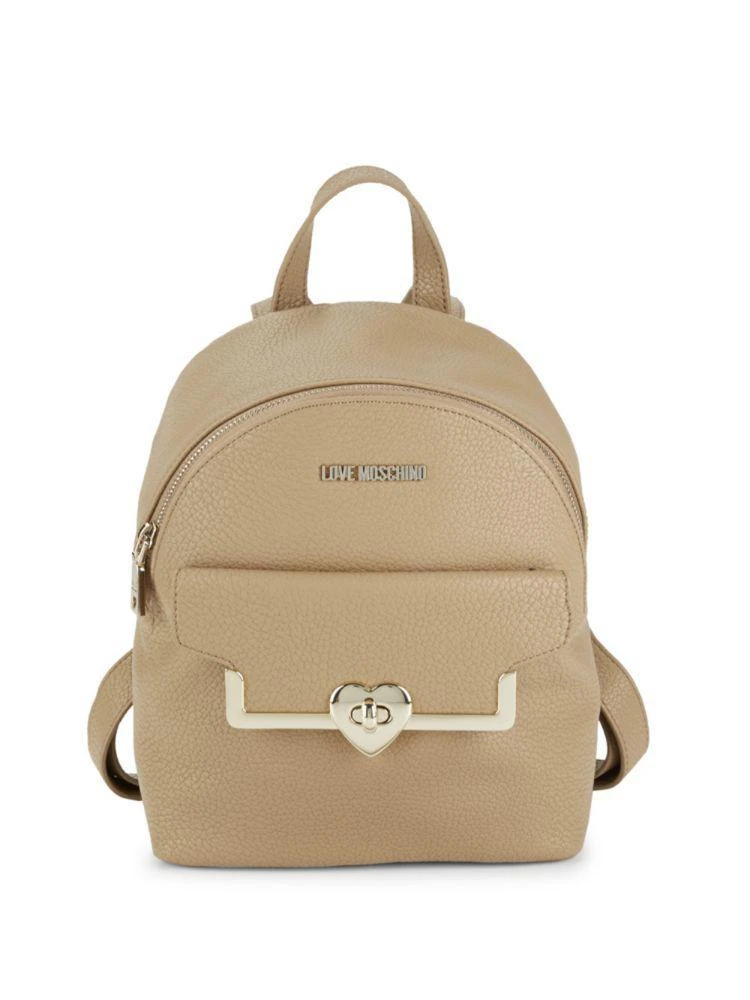 商品Moschino|Heart Faux Leather Backpack,价格¥787,第1张图片
