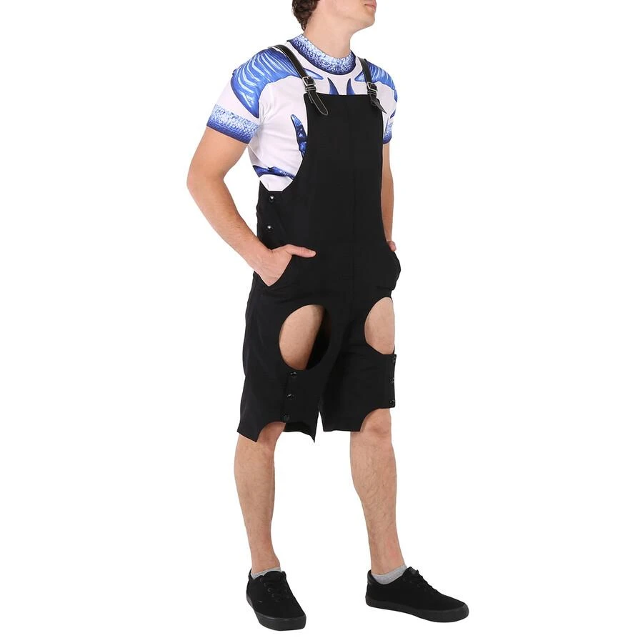 商品Burberry|Men's Black Cutout Short Overalls,价格¥1360,第2张图片详细描述