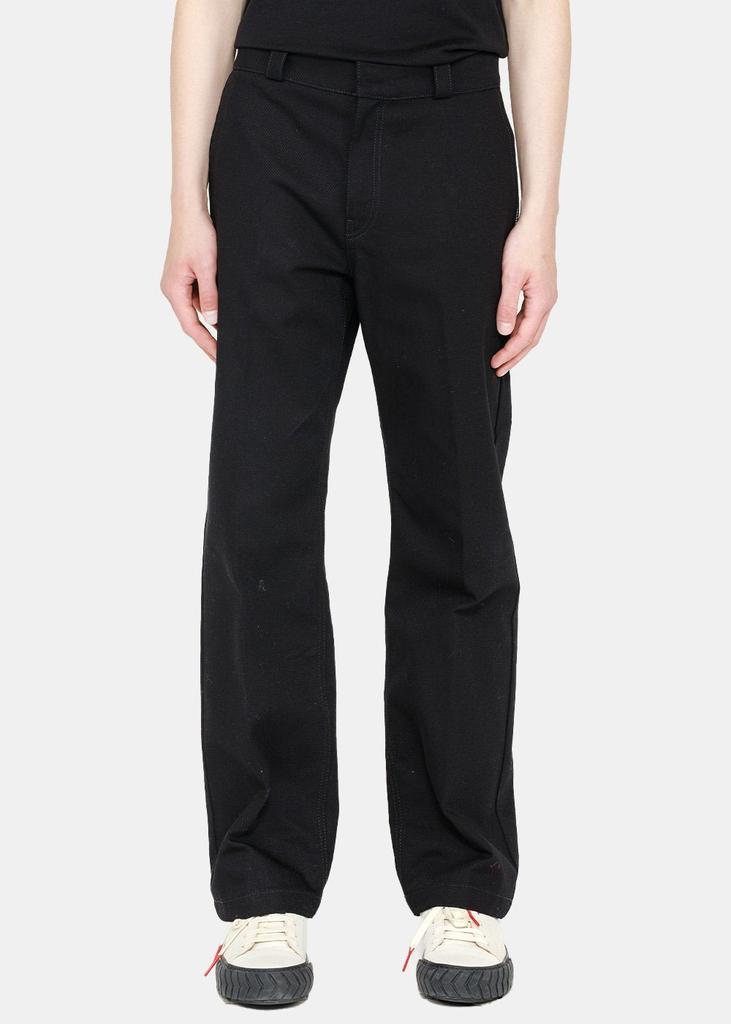 商品Loewe|Loewe Black Drill Cotton Pants,价格¥2486,第1张图片
