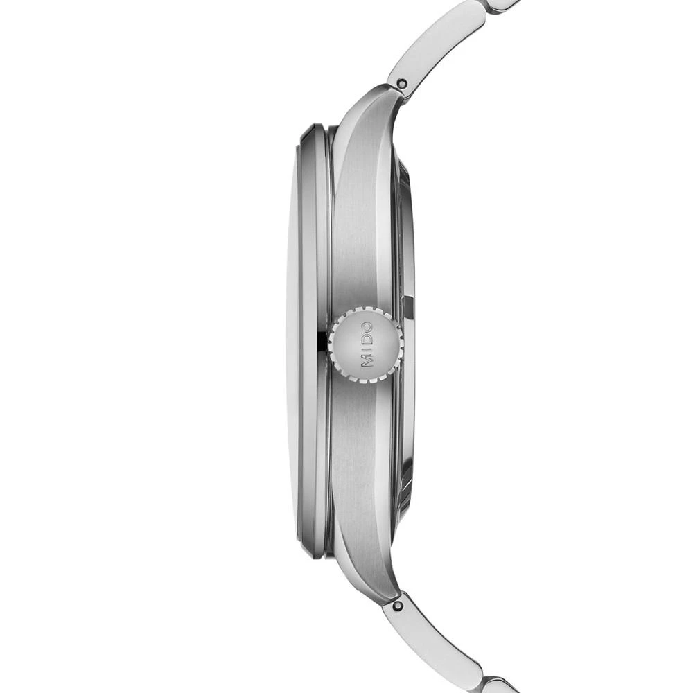 商品MIDO|Men's Swiss Automatic Multifort Chronometer Stainless Steel Bracelet Watch 42mm,价格¥10120,第2张图片详细描述