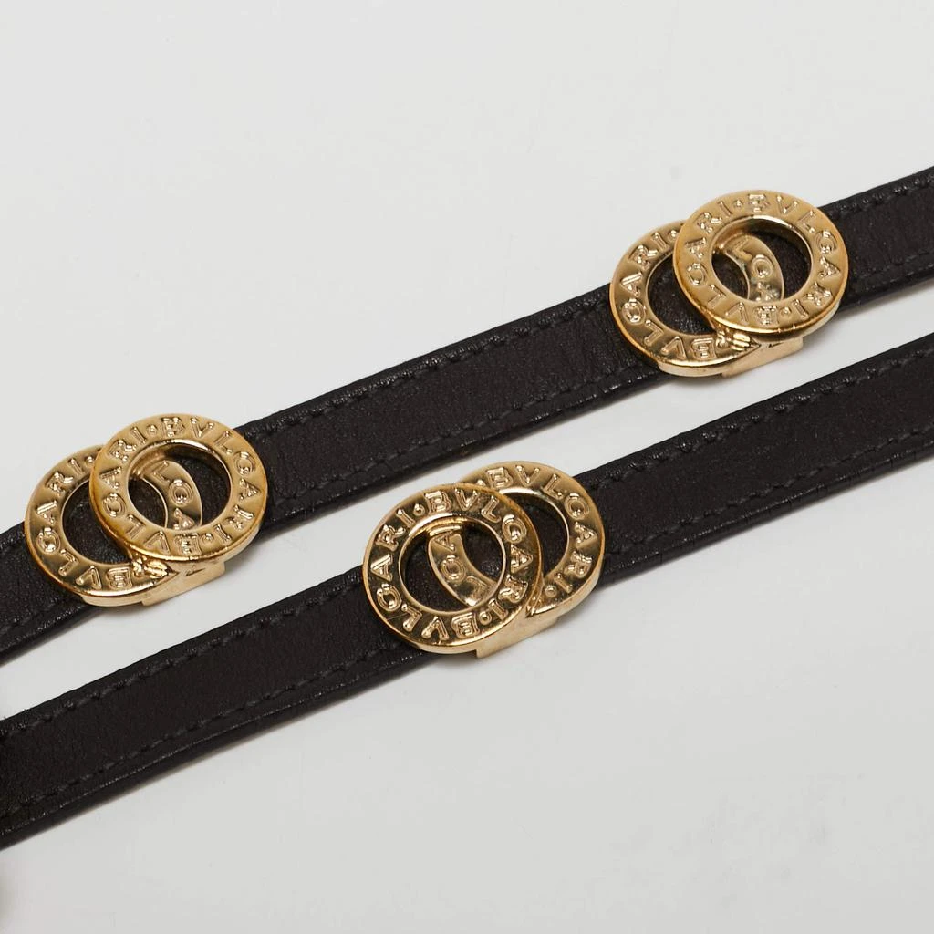 商品[二手商品] BVLGARI|Bvlgari Interlocking Rings Brown Leather  Double Coiled Bracelet,价格¥1397,第2张图片详细描述