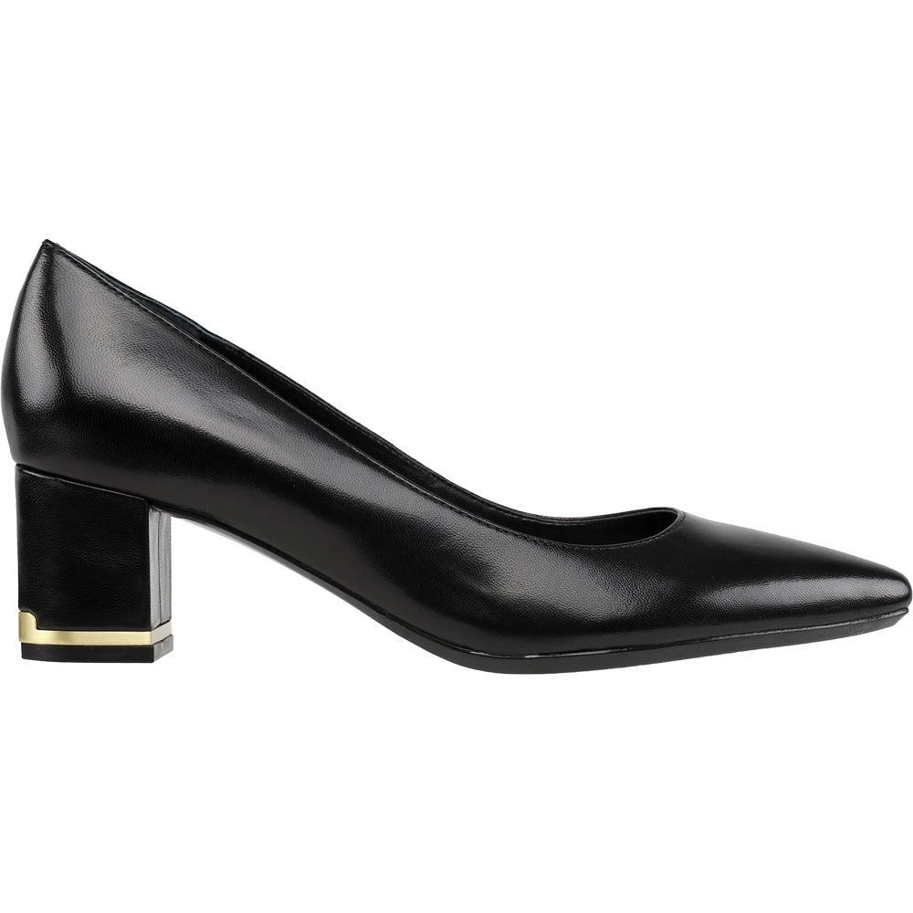 商品Calvin Klein|Nita Pointed Toe Block Heel Pumps,价格¥546,第1张图片