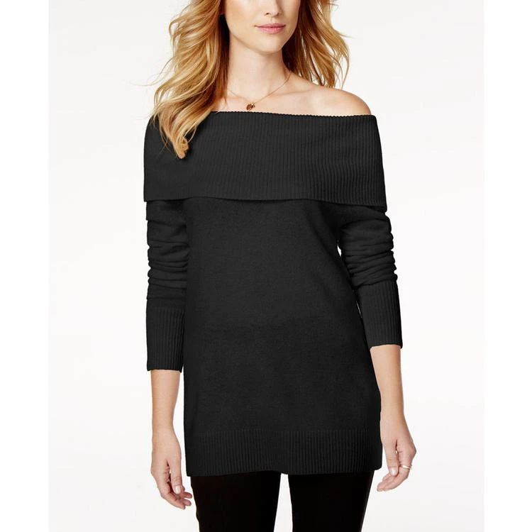 商品Charter Club|Cashmere Off-The-Shoulder Sweater, Created for Macy's,价格¥442,第1张图片