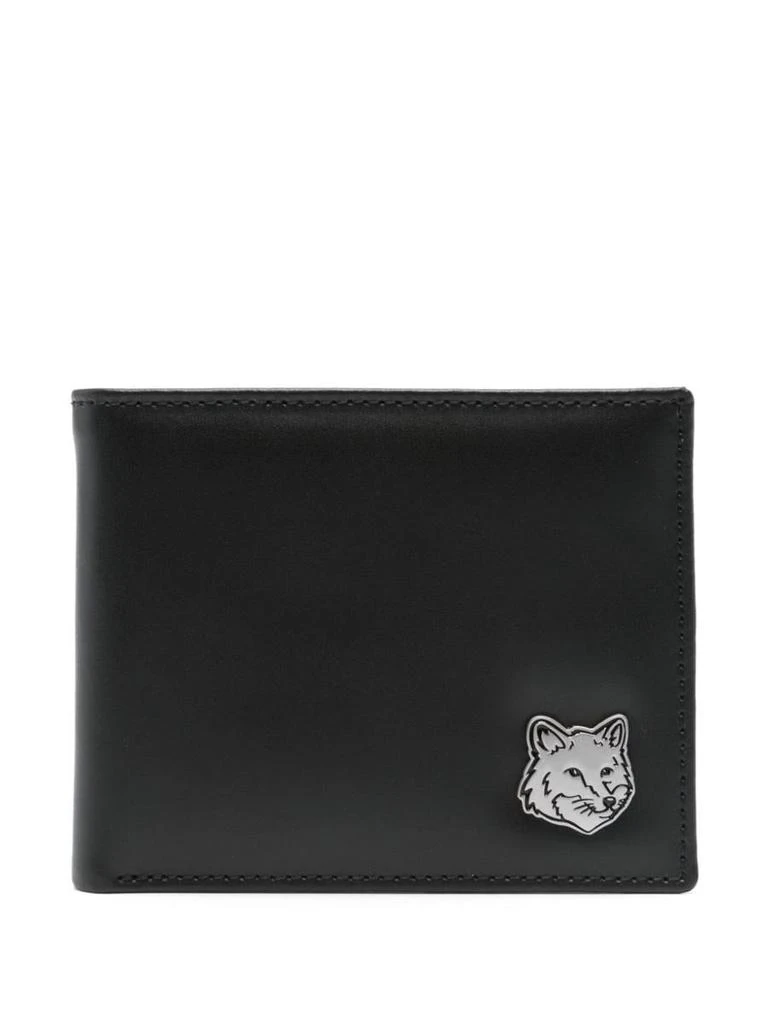 商品Maison Kitsune|Maison Kitsuné Fox Head Leather Bifold Wallet,价格¥1198,第1张图片