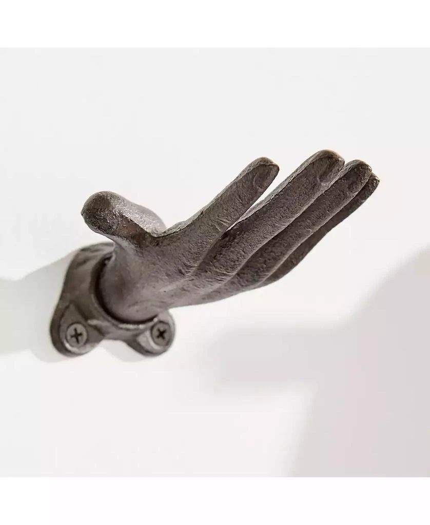 商品Danya B|"Palms Up" Cast Iron 2-Piece Wall Mount Hook Set,价格¥157,第3张图片详细描述