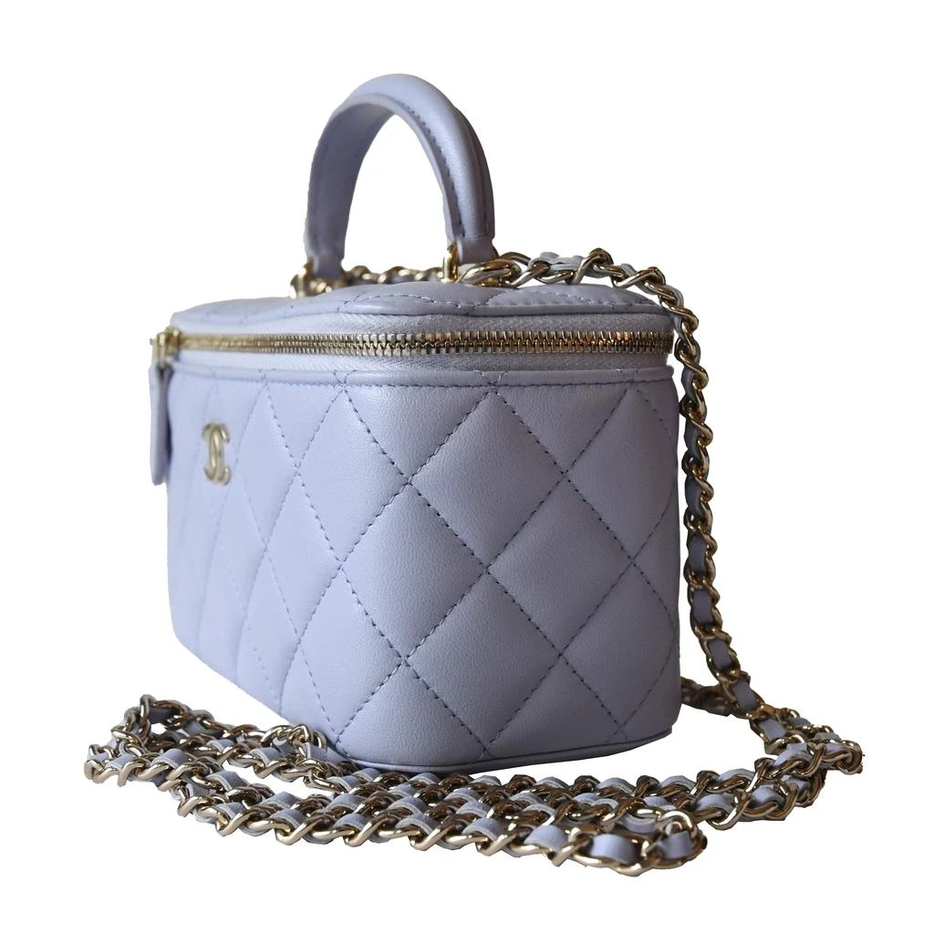 商品Chanel|Chanel Small Top Handle Vanity With Chain Bag Light Purple,价格¥32876,第5张图片详细描述