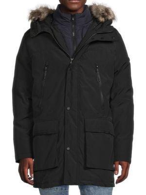 商品Michael Kors|Benson Snorkel Faux Fur Trim Jacket,价格¥1075,第6张图片详细描述