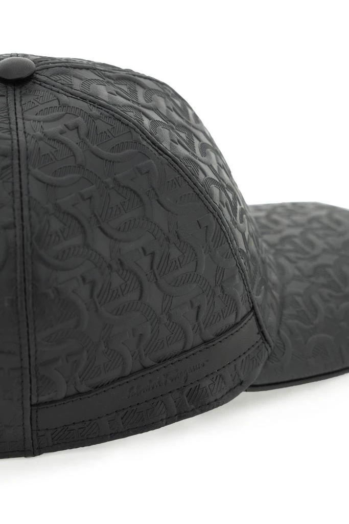 商品Salvatore Ferragamo|EMBOSSED LEATHER BASEBALL CAP,价格¥2310,第5张图片详细描述