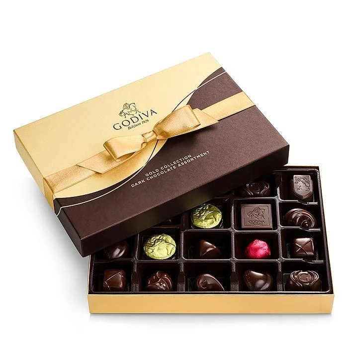 商品Godiva|Large Dark Chocolate Assortment, 22 Piece,价格¥244,第1张图片