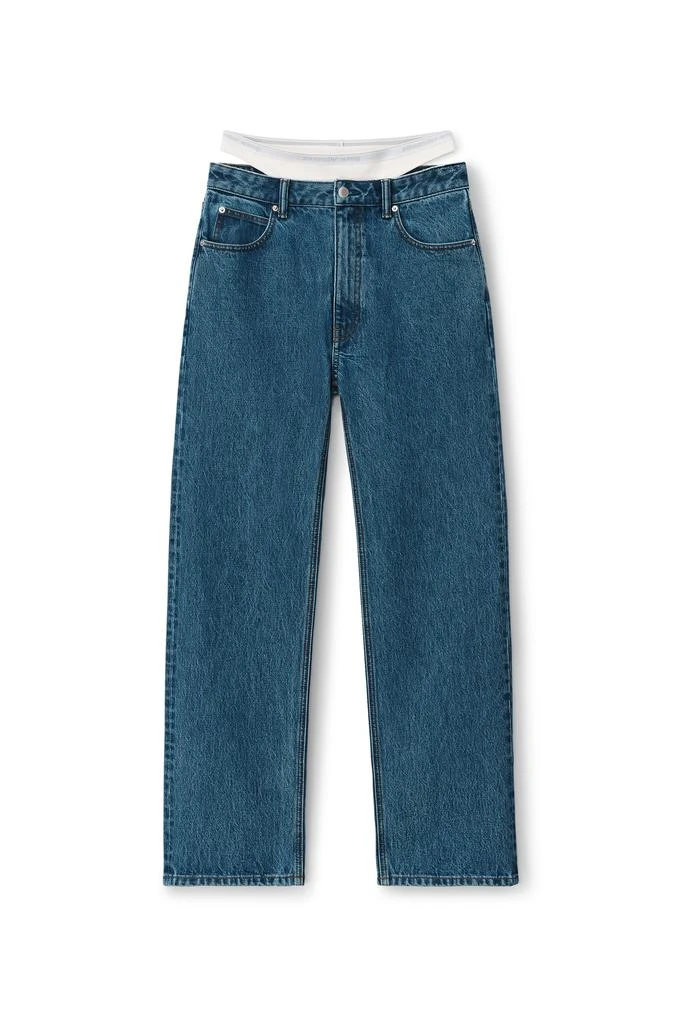 商品Alexander Wang|Layered Loose Jean In Denim,价格¥1876,第1张图片