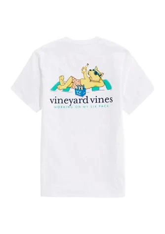商品Vineyard Vines|Vines Six Pack Dog Short Sleeve Pocket Graphic T Shirt,价格¥202,第1张图片