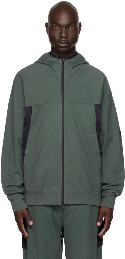 商品Y-3|Green & Black Paneled Hoodie,价格¥877,第1张图片