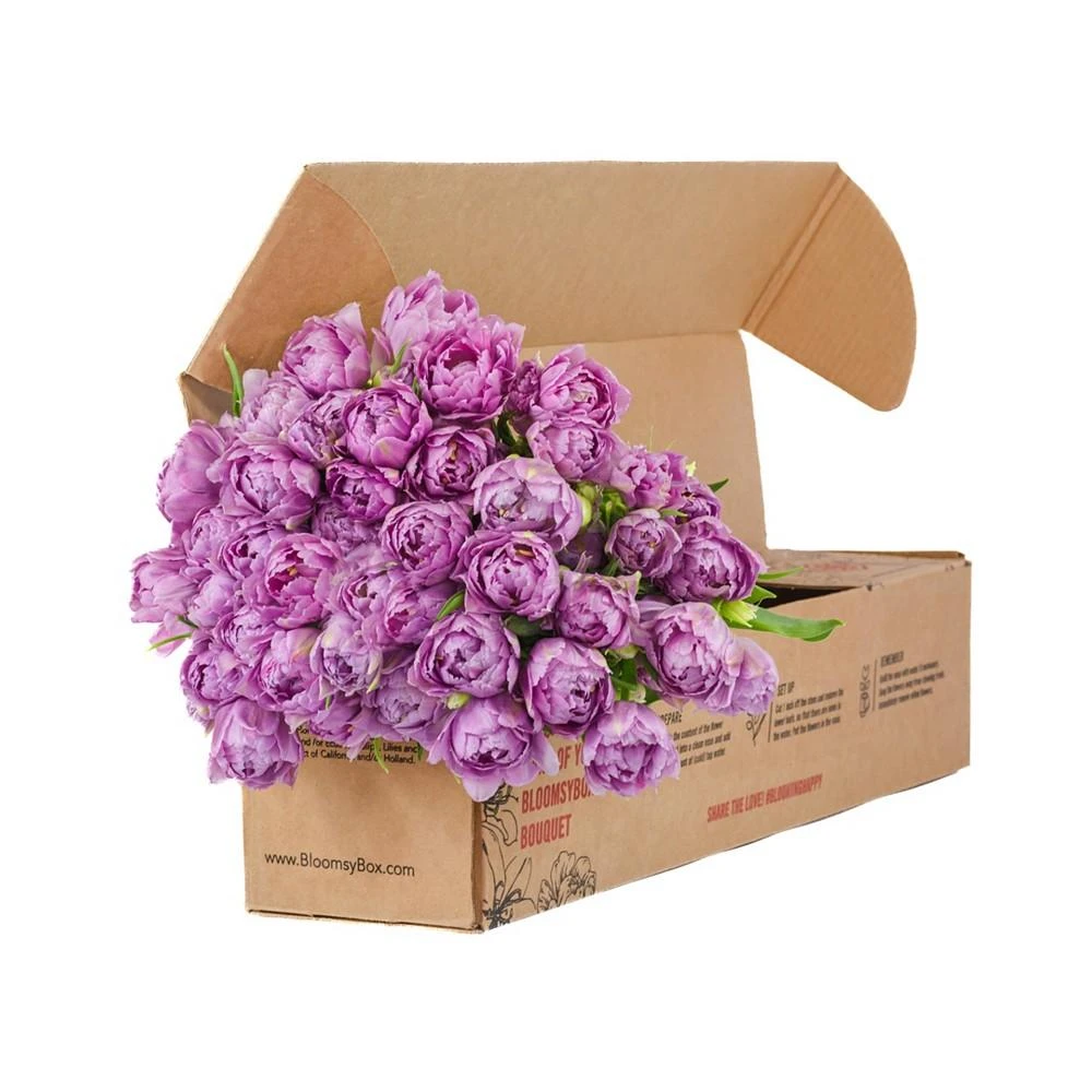 商品BloomsyBox|Lavender Peony Tulips Fresh Flower Bouquet,价格¥860,第2张图片详细描述