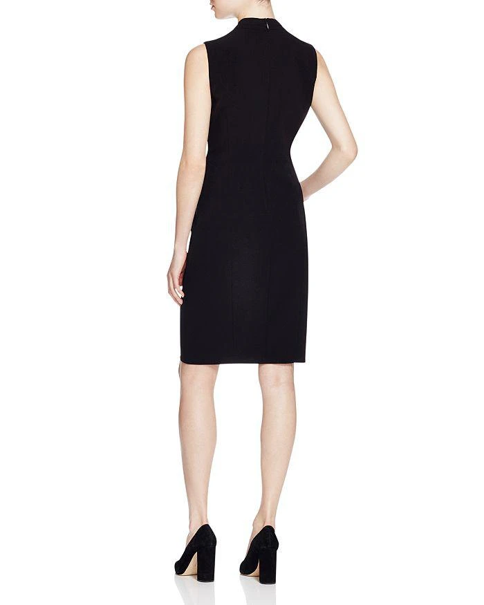 商品Tahari|Tonya Pleated Sleeveless V Neck Sheath Dress - Exclusive,价格¥878,第2张图片详细描述