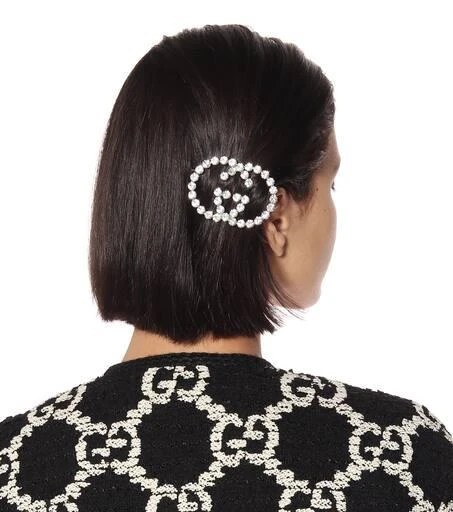 商品Gucci|GG embellished hair clip,价格¥4630,第3张图片详细描述