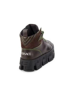 商品Versace|Contrast Suede & Leather Hiking Boots,价格¥4414,第3张图片详细描述