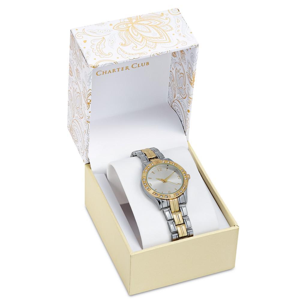 商品Charter Club|Women's Two-Tone Bracelet Watch,价格¥118,第4张图片详细描述