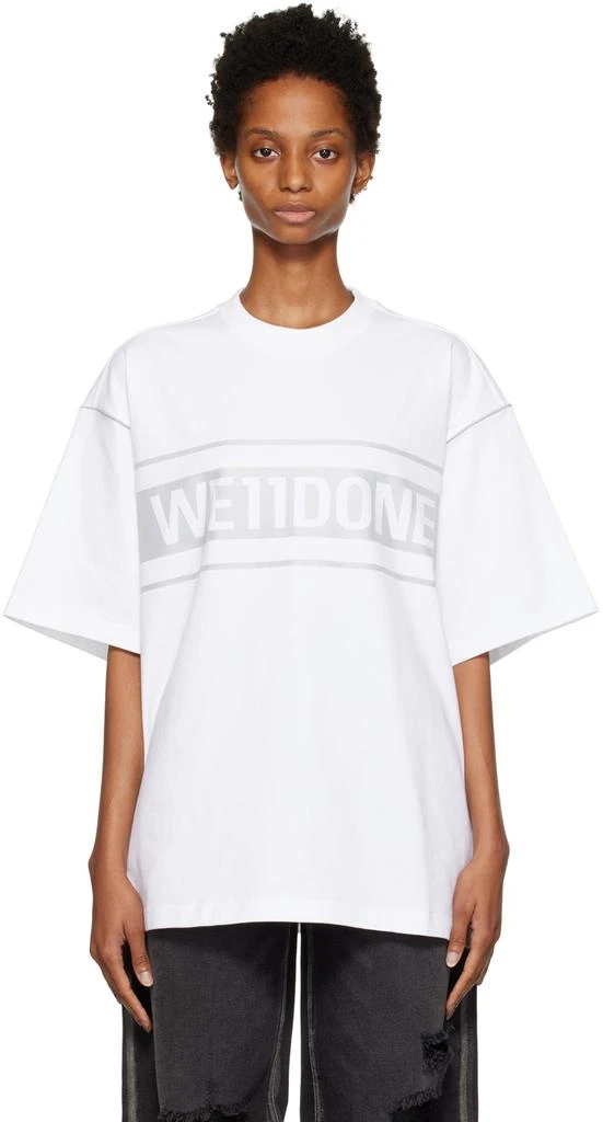 商品We11done|White Reflective T-Shirt,价格¥561,第1张图片
