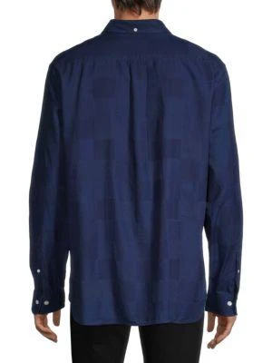 商品Brooks Brothers|Red Fleece Geometric-Pattern Chambray Shirt,价格¥240,第2张图片详细描述