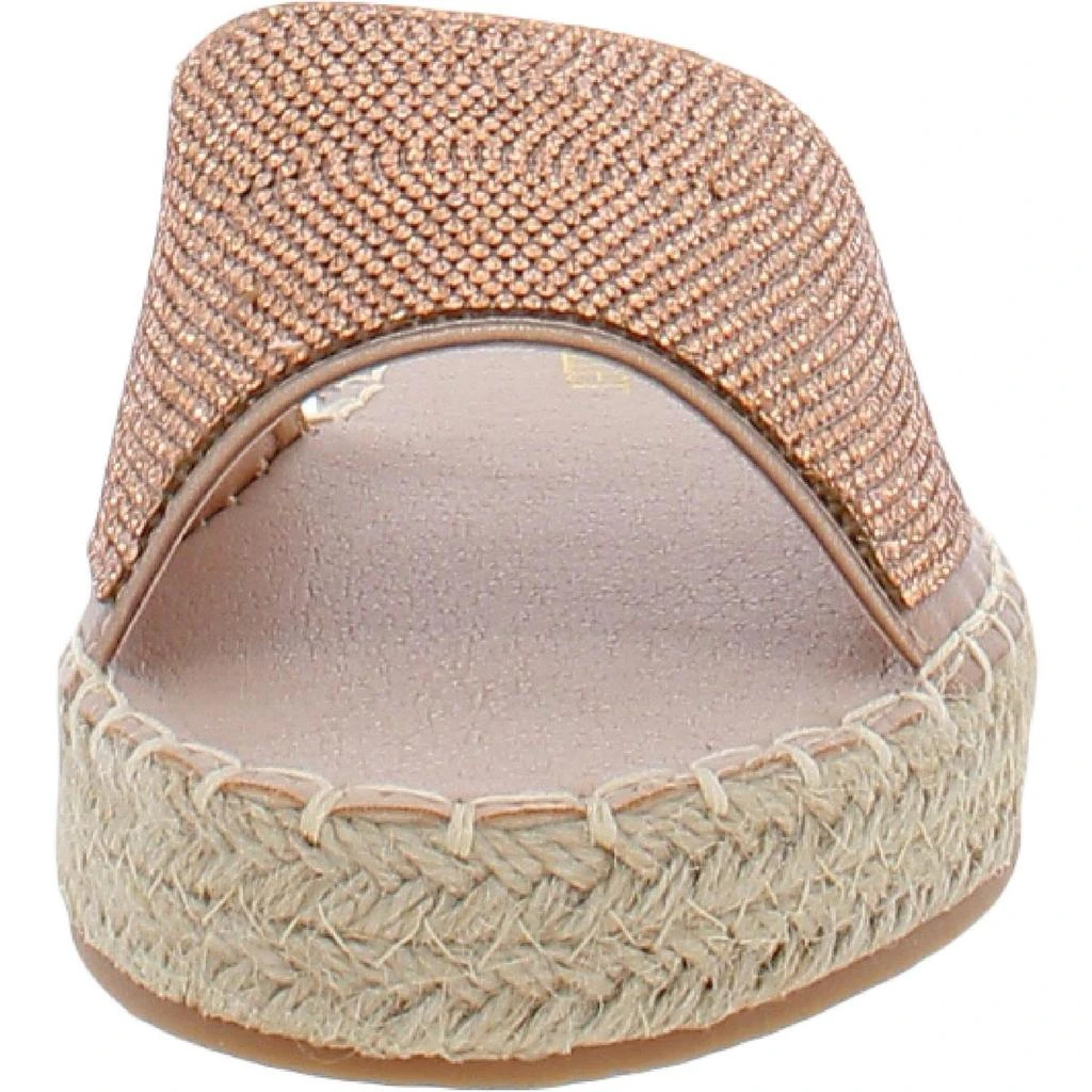 商品Olivia Miller|Olivia Miller Womens Rhinestone Embellished Slide Sandals,价格¥107,第3张图片详细描述