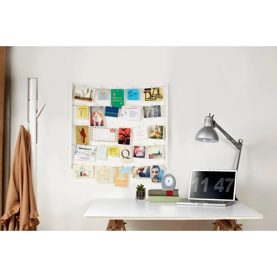 商品Umbra|Umbra Hangit Photo Display - White,价格¥166,第2张图片详细描述