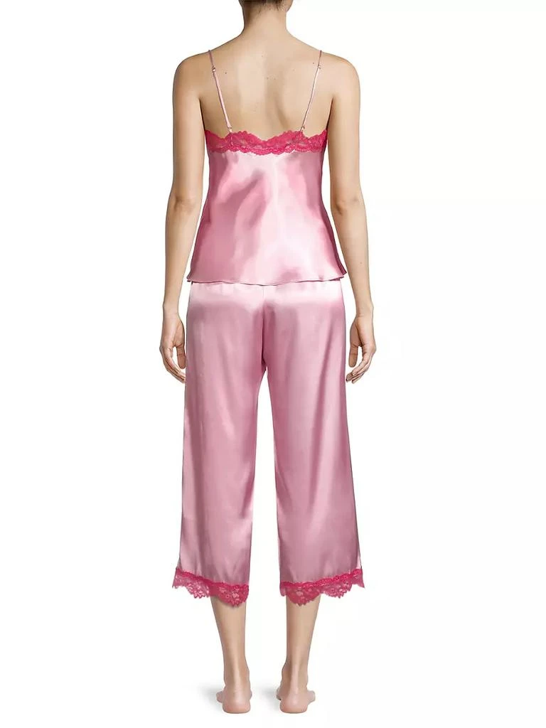 商品In Bloom|Felicity 2-Piece Satin Crop Pajama Set,价格¥510,第5张图片详细描述