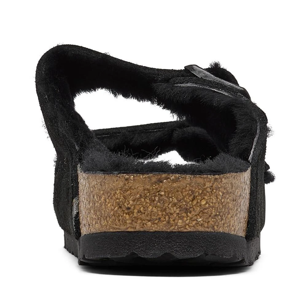 商品Birkenstock|Women's Arizona Shearling Suede Leather Sandals from Finish Line,价格¥1205,第4张图片详细描述
