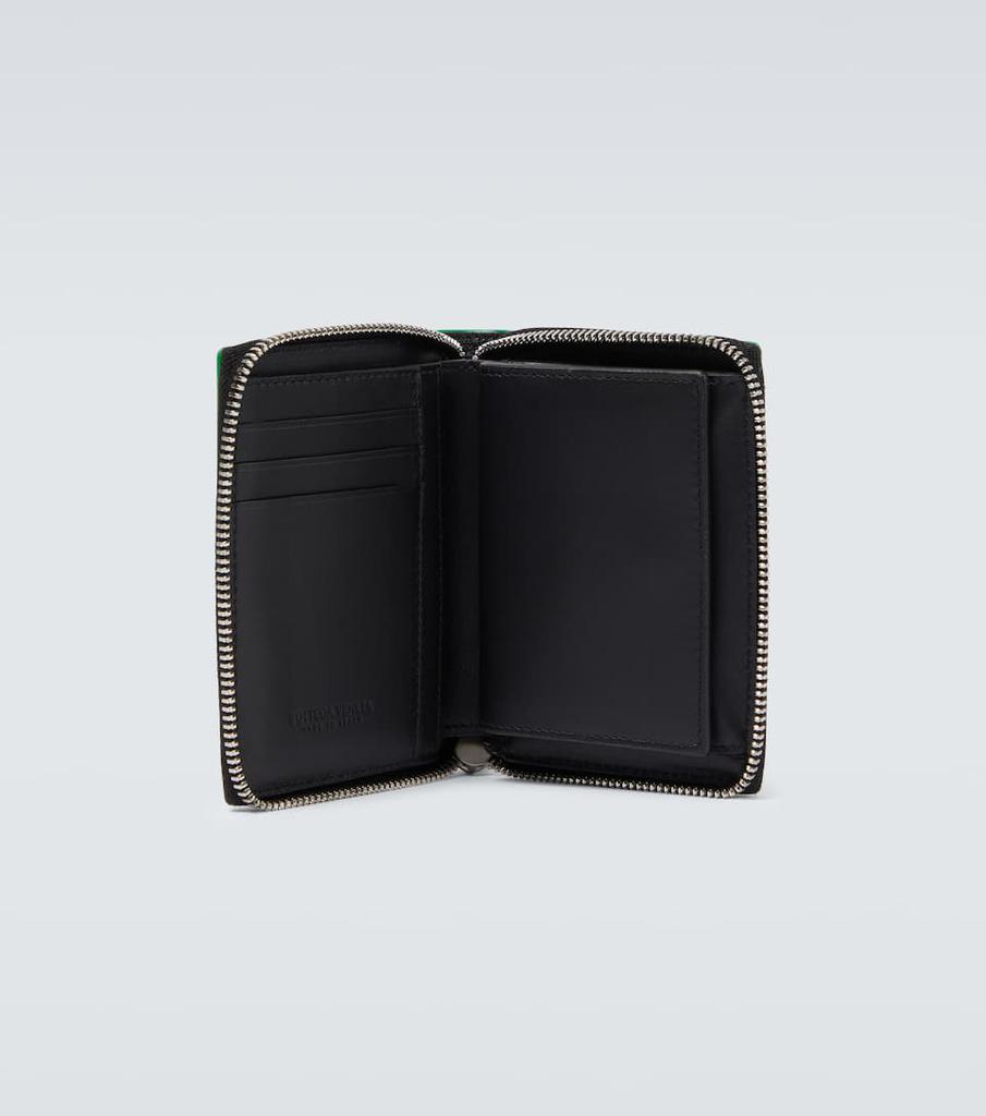 Intrecciato编织皮革钱包商品第2张图片规格展示