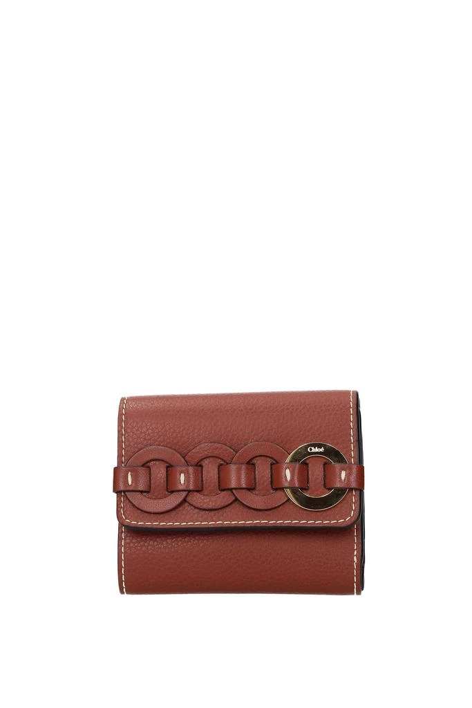 商品Chloé|Wallets Leather Brown Sepia,价格¥2148,第1张图片