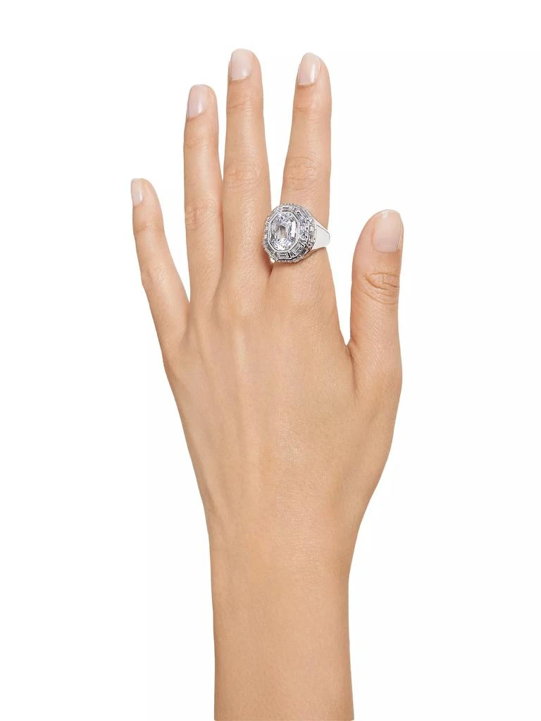商品Swarovski|Mesmera Rhodium-Plated & Crystal Octagon Ring,价格¥2095,第2张图片详细描述