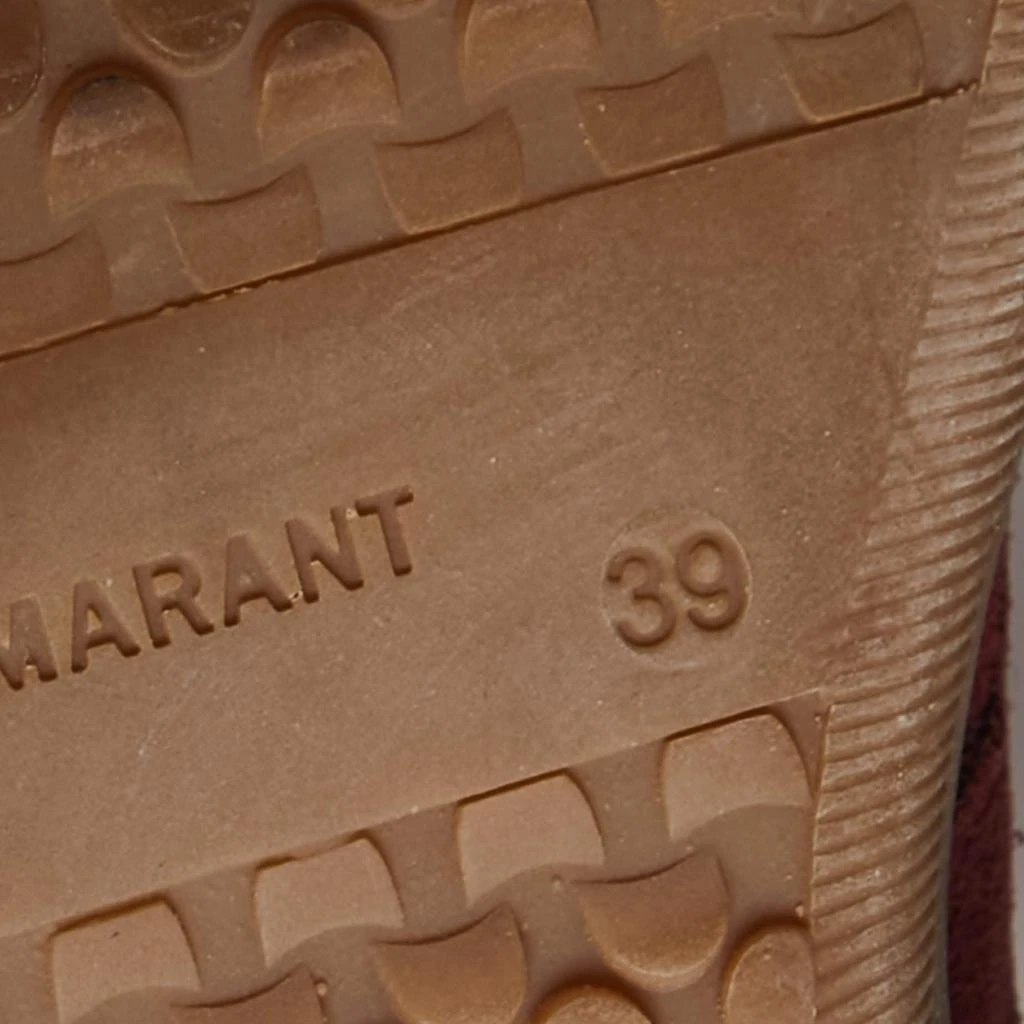 Isabel Marant Brown/Burgundy Suede And Leather Bekett Wedge Sneakers Size 39 商品