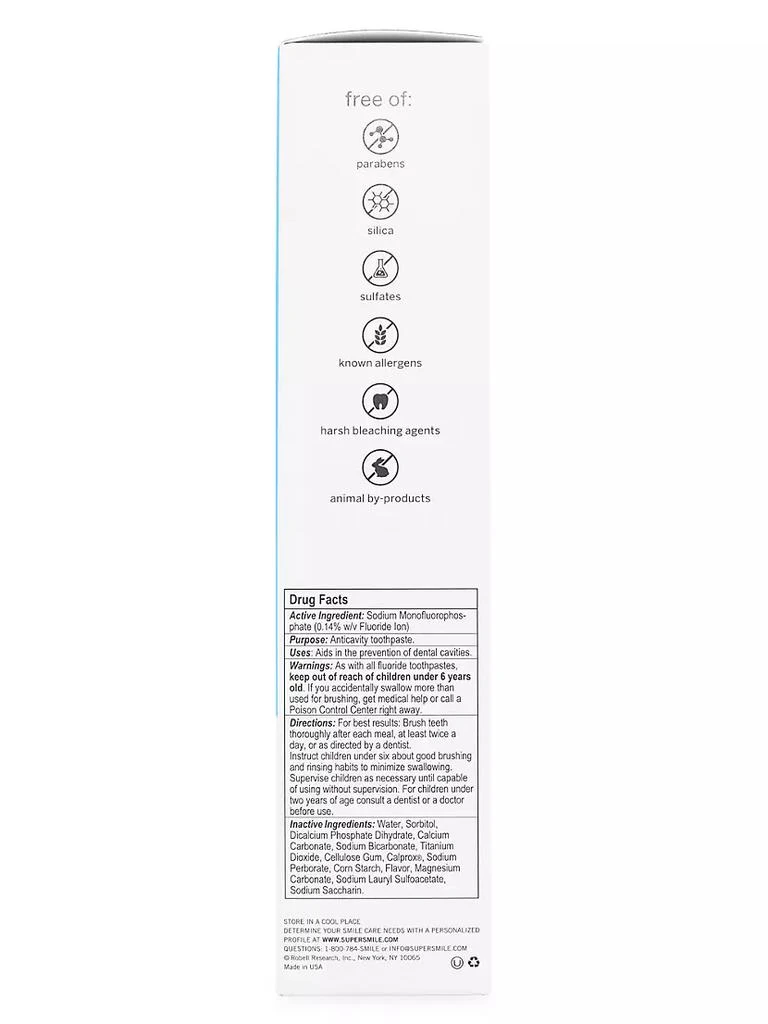 商品Supersmile|Icy Mint Professional Whitening Toothpaste,价格¥188,第4张图片详细描述