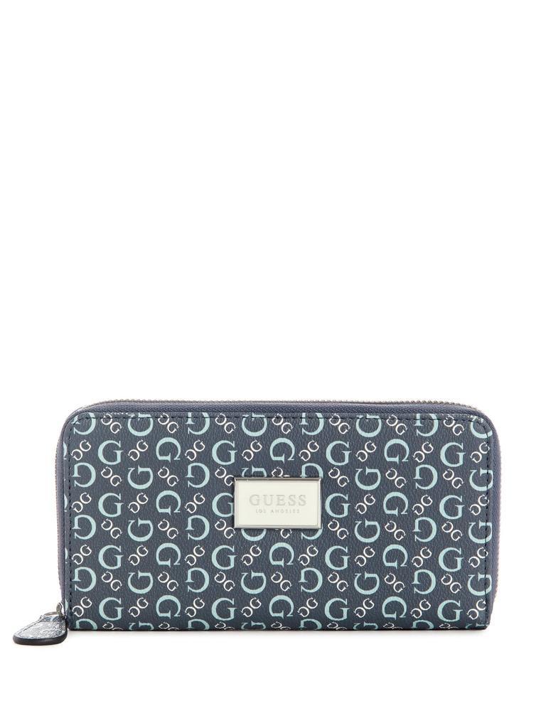 商品Guess Factory|Abree Logo Floral Saffiano Medium Zip-Around Wallet,价格¥243,第7张图片详细描述