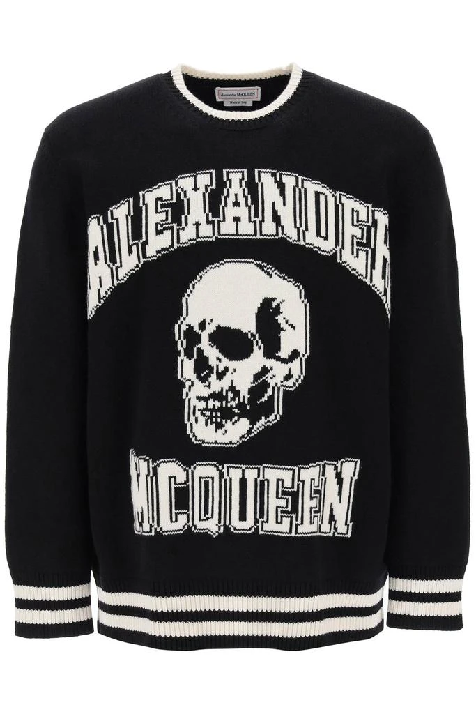 商品Alexander McQueen|varsity sweater with skull motif,价格¥2247,第1张图片