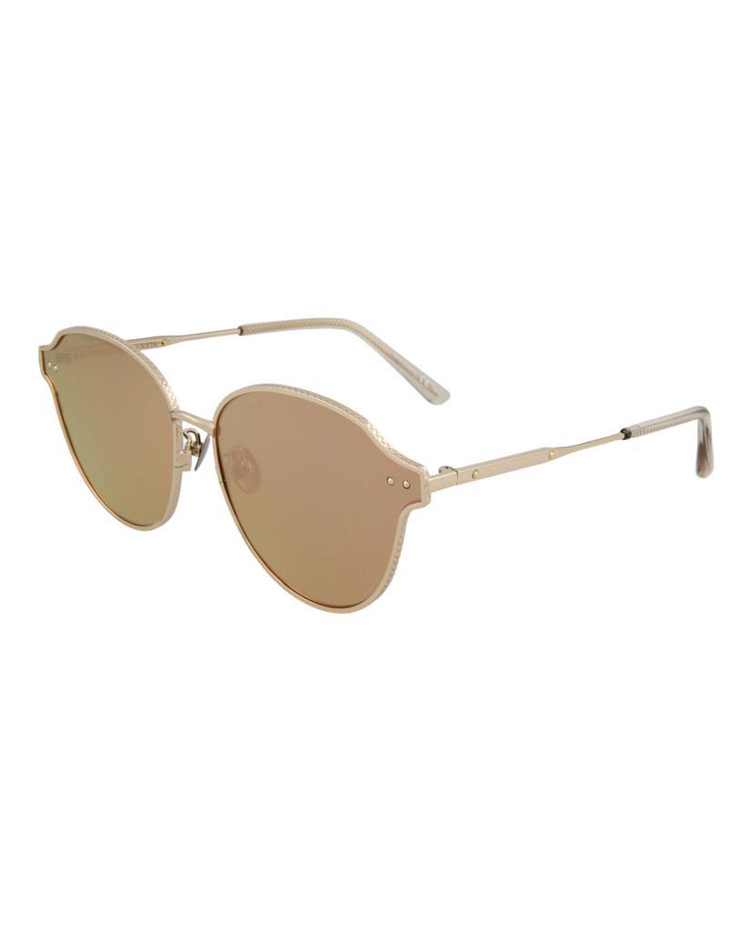 商品Bottega Veneta|Round-Frame Metal Sunglasses,价格¥1077,第4张图片详细描述