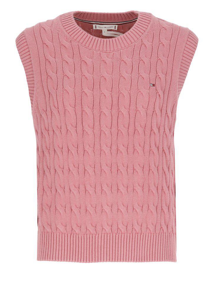 商品Tommy Hilfiger|Tommy Hilfiger Cable Knit Crewneck Vest,价格¥677,第1张图片
