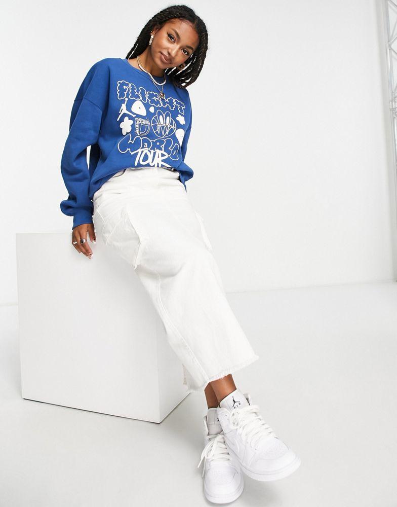 Jordan Brooklyn fleece sweatshirt in french blue商品第3张图片规格展示