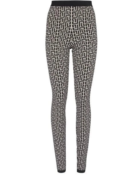 商品Balmain|Balmain 字母花押针织紧身裤,价格¥14118,第1张图片