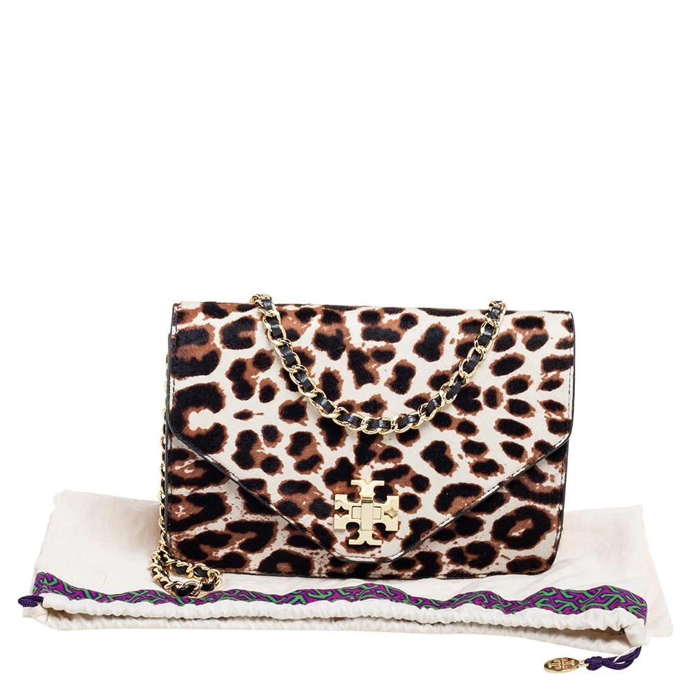 Tory Burch Brown/Black Pony Hair/Leather Kira Envelope Flap Chain Bag 商品