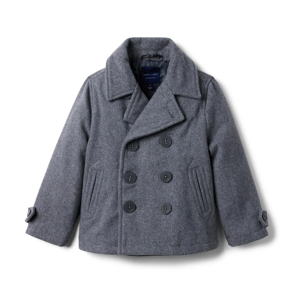 商品Janie and Jack|Wool Peacoat (Toddler/Little Kids/Big Kids),价格¥806,第1张图片