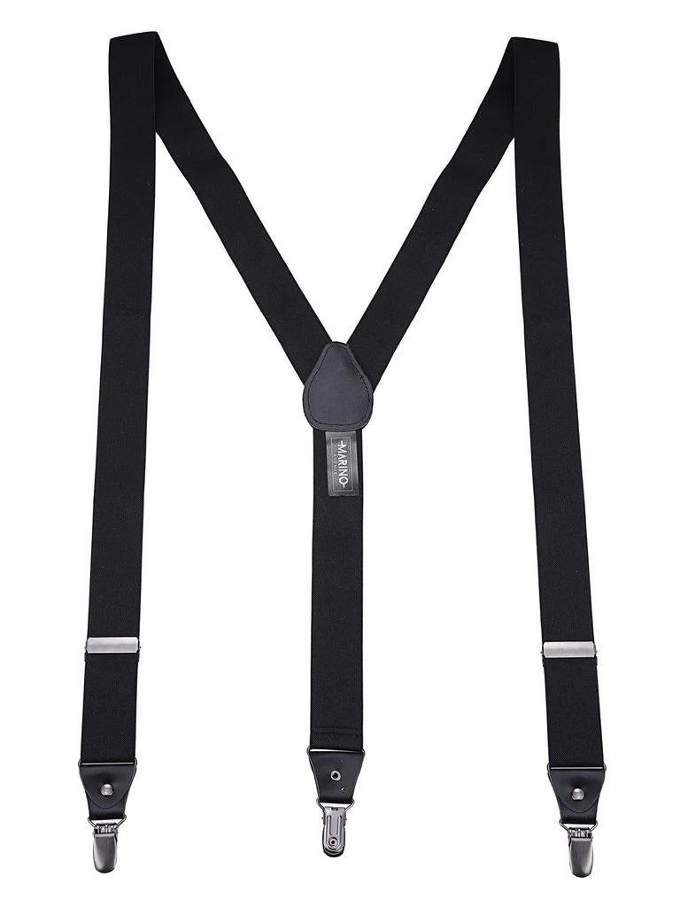 商品Mio Marino|Canvas Twill 1.25Inch Wide Suspender and Bow Tie Set,价格¥206,第1张图片