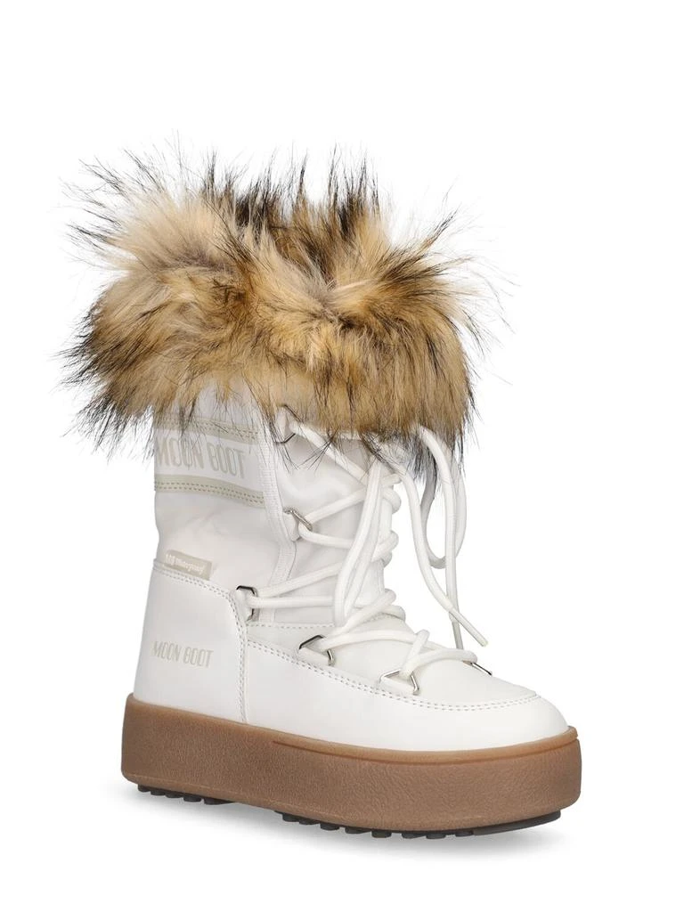 商品Moon Boot|Nylon Ankle Snow Boots W/ Faux Fur,价格¥601,第1张图片详细描述