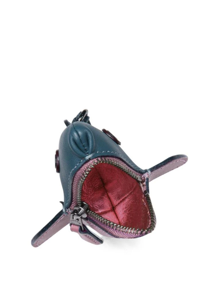 商品Coach|Sharky Leather Coin Case,价格¥494,第2张图片详细描述