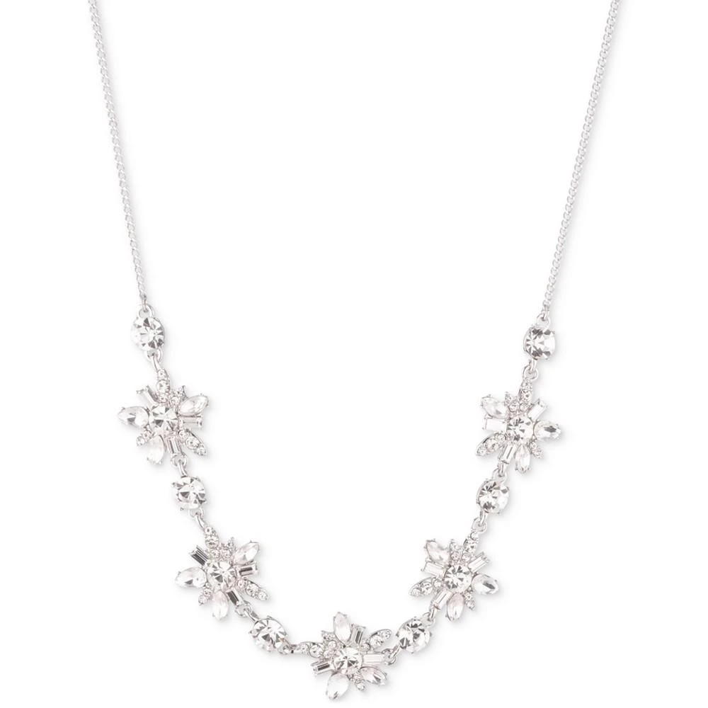 商品Givenchy|Silver-Tone Crystal Cluster Stone Frontal Necklace, 16" + 3" extender,价格¥292,第1张图片