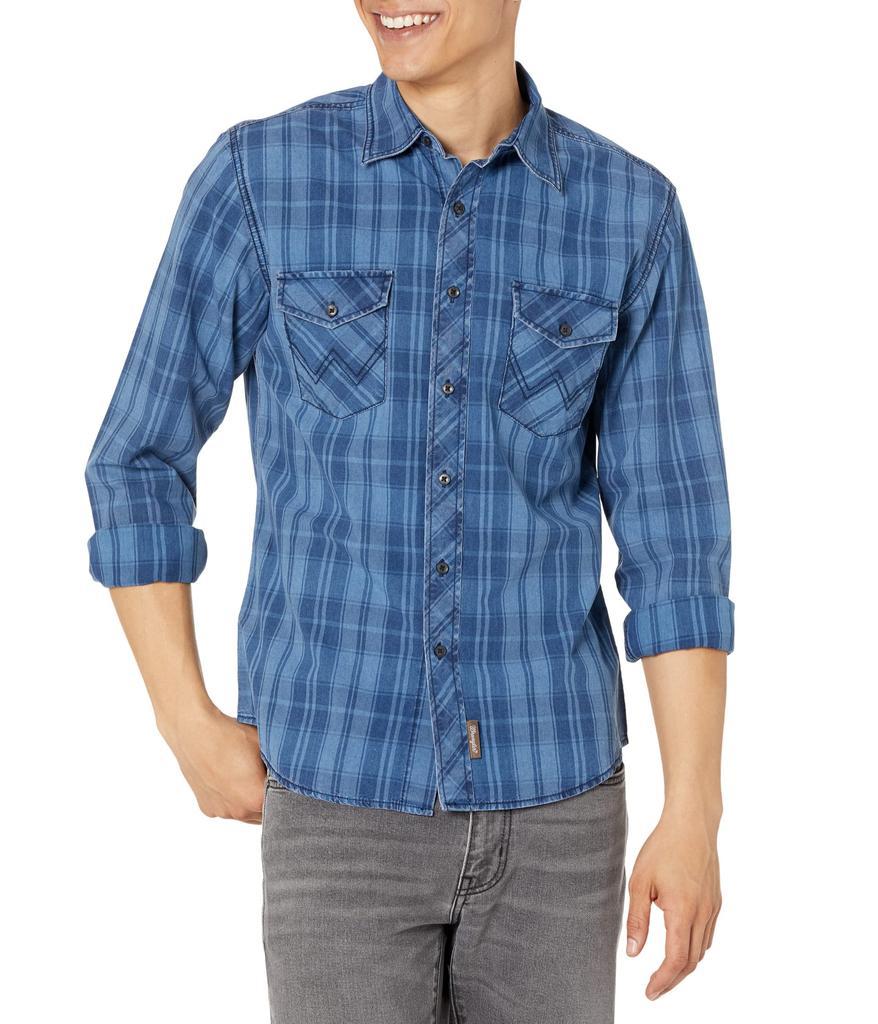 商品Wrangler|Retro Premium Long Sleeve Button,价格¥368-¥457,第1张图片