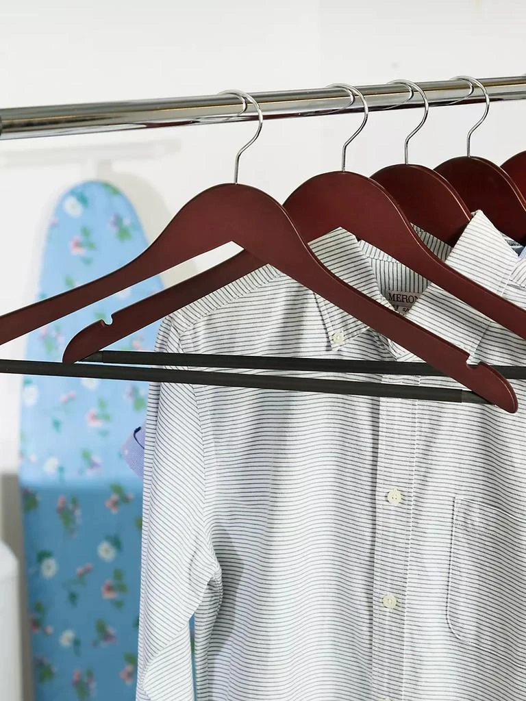 商品Honey Can Do|24-Pack Non Slip Wooden Coat Hangers,价格¥351,第2张图片详细描述